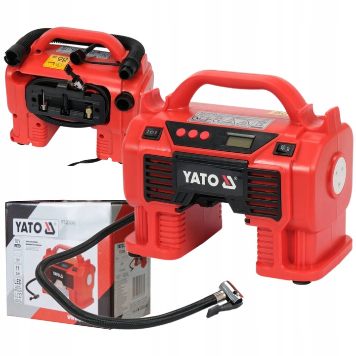 YATO KOMPRESOR AUTOMOBILOVÝ 18V +12V YT-23248 11 BAR