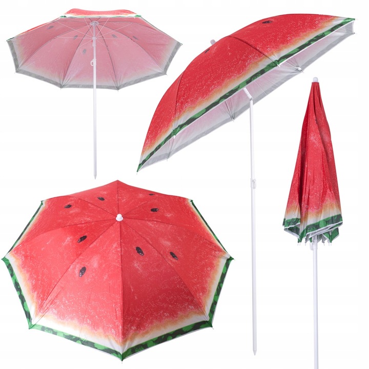 Záhradný slnečník nastaviteľný 150 cm, lámaný melón DO 50 EUR