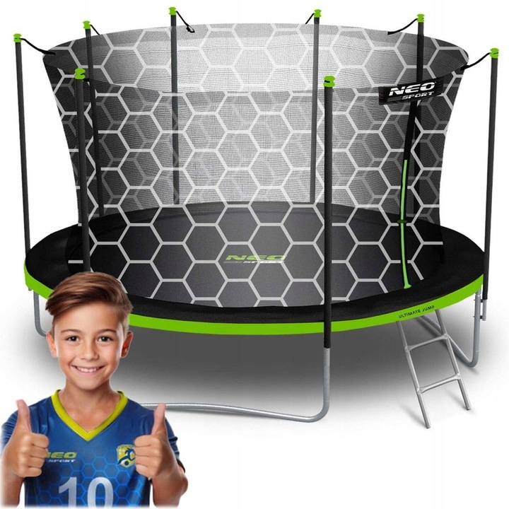 Záhradná trampolína 14ft/435cm s vnútornou sieťou a rebríkom Neo-Sport