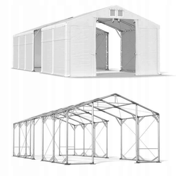 Záhradný stan 6x18 m [3 m] Svadobný DAS 580 PP