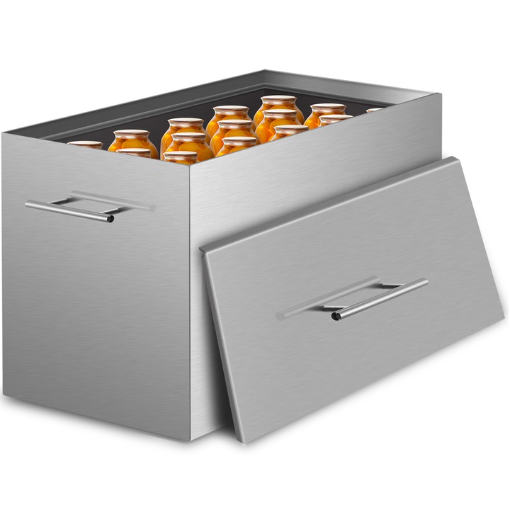 Zavárací hrniec 15 litrov, nerezová oceľ 304, 2 rošty, držiak na poháre, vhodný na sporák