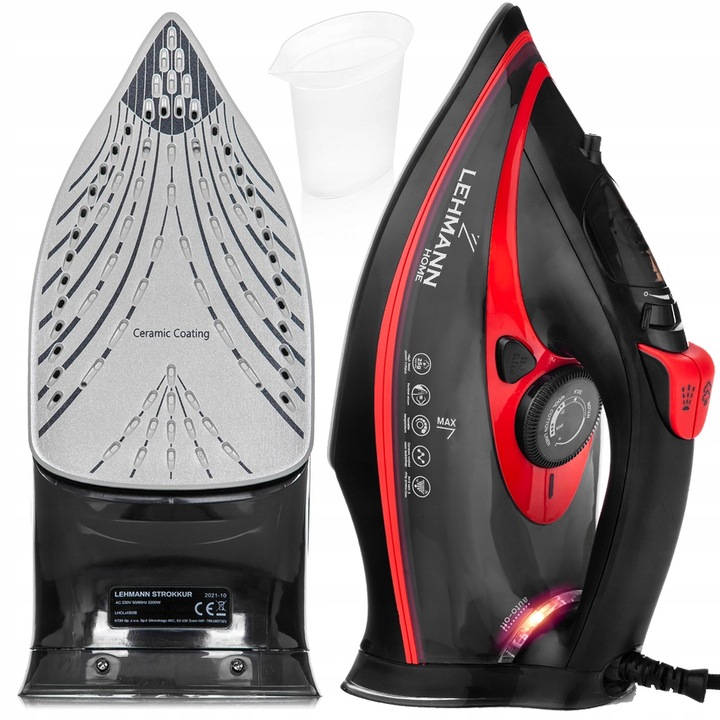 Žehlička Lehmann PAROWE CERAMICZNE ŻELAZKO ELEKTRYCZNE MOCNE 3000 W