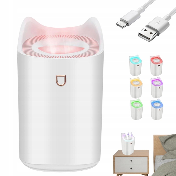 ZVLHČOVAČ VZDUCHU 3L S FUNKCIOU AUTO-OFF A TROMI REŽIMAMI HMLY DO KANCELÁRIE