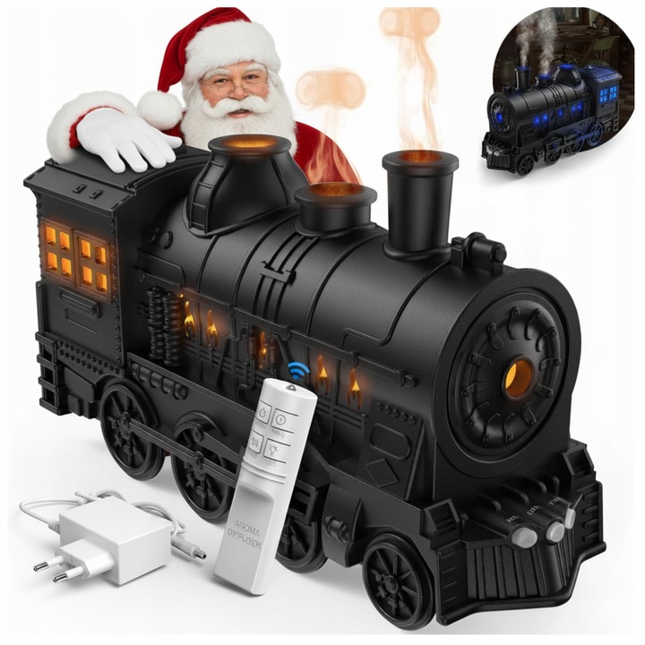 Zvlhčovač vzduchu Loftek , zvlhčovač vzduchu, difuzér, lokomotiva mašinka