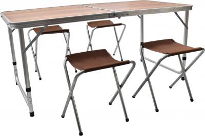 TOP 2. - Aga Kempingový skladacie set MR4100 Hnedý