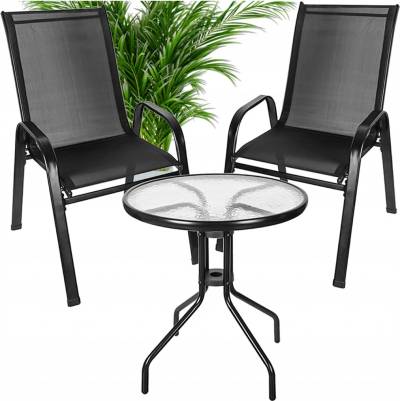 TOP 1. - ALDOTRADE Záhradný balkónový set STELA čierny