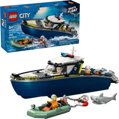 TOP 1. - LEGO® City 60456 Naháňačka v policajnej lodi