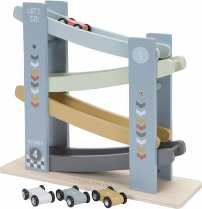 TOP 3. - Little Dutch Závodná dráha s autíčkami drevená