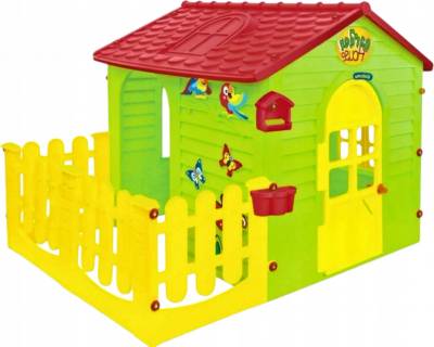TOP 4. - Mochtoys 10839 zahradný domček s plotom165 x 120 x 121 cm